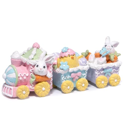 Hodao Easter Bunny Train Figurine - Exquisite Resin Easter... - Jouets & Jeux Amazon Royaume-Uni à 11.85€