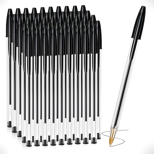 G4GADGET Pack of 50 Black Pens - Smooth Writing Ballpoint... - Sports & Fitness Amazon Royaume-Uni à 7.39€