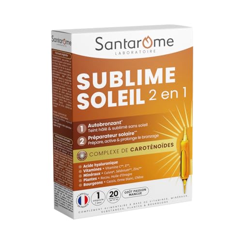 Santarome Bio - Sublime Soleil 2 en 1 - Autobronzant &... - Beauté & Parfums Amazon France à 10.67€