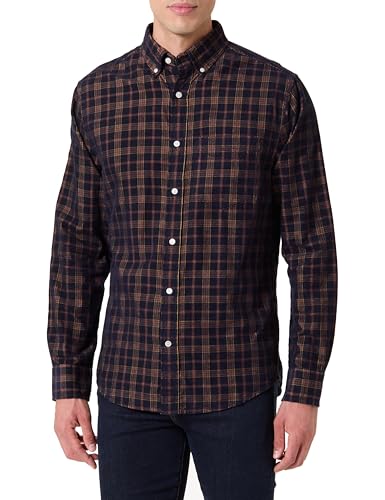 GANT REG Corduroy Chemise à Carreaux, Bleu, L - Auto & Moto Amazon France à 52.55€