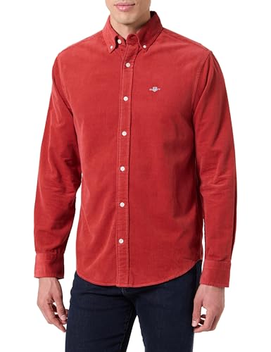 GANT Camiseta REG Corduroy, Rojo, L - Mode & Vêtements en promo à 33.17€
