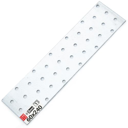 LUN FIX Lochplatte Flachverbinder 60x240 mm 2 mm, Lochblech... - Bricolage & Outils Amazon Allemagne à 0.75€