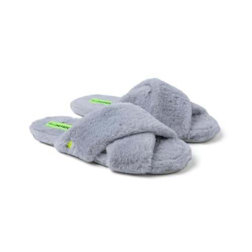HOT POTATOES MATTAWAN, Pantuflas Mujer, Gris, 37 EU - Maison & Cuisine en promo à 19.47€