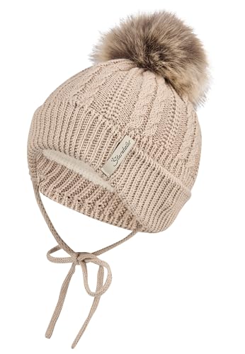 Sterntaler Bonnet tricoté torsadé, Sable, 41 en promo à 16,33€ (-46%) sur Amazon FR