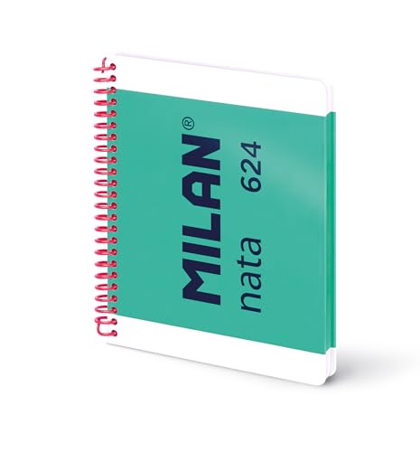 MILAN® Cuaderno A5 con espiral y tapa dura, papel pautado a... - Amazon Spain à 1.70€