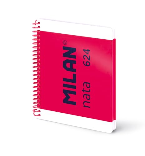 MILAN® Cuaderno A5 con espiral y tapa dura, papel pautado a... - Bon plan à 1.70€