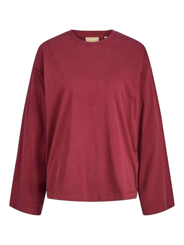 JACK & JONES Jxandrea Wash Loose LS tee Jrs, Rojo Oscuro... - Vente Flash Amazon -62%