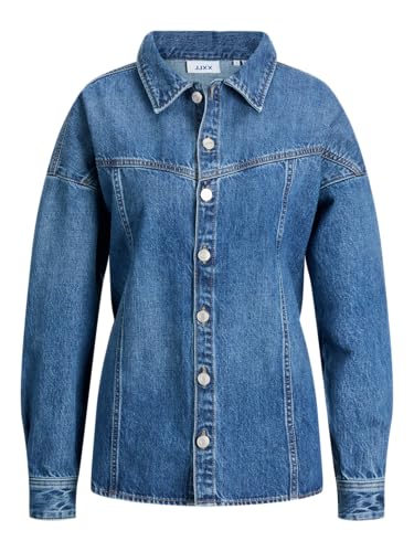 JACK & JONES Jxjamila LS Denim R282 DNM Ln - Camiseta para... - Réduction -72% à 10.29€