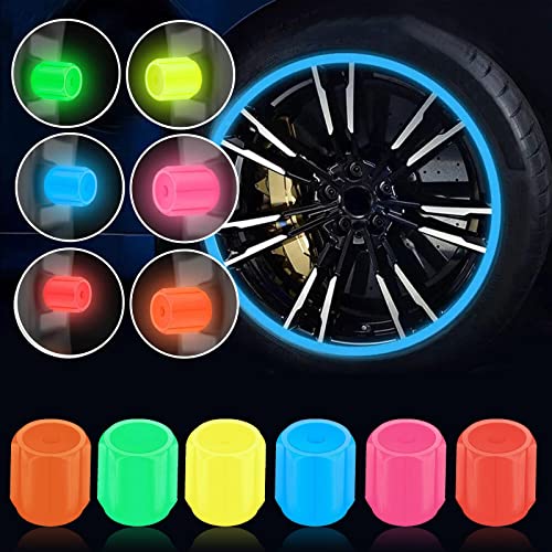 4PCS Fluorescent Tire Valve Cap,Car Tire Valve Stem... - Auto & Moto Amazon Royaume-Uni à 1.00€