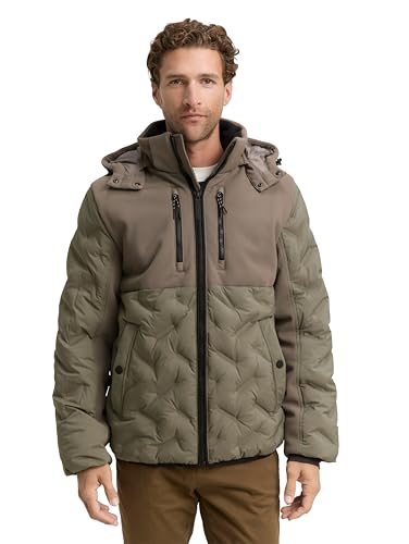 TOM TAILOR 1046977 Chaqueta, 32097-Smokey Olive Green, S... - Bon plan à 36.26€