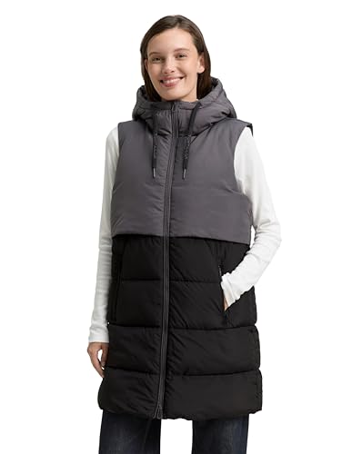 TOM TAILOR Gilet da Donna 1047525, 14482-Deep Black, XXL... - Deal du jour à 24.69€