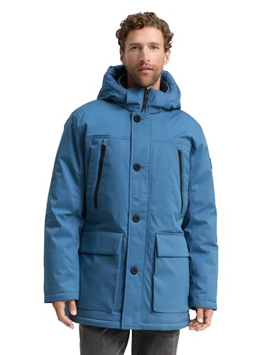 TOM TAILOR Hombre 1046972 Parka 38224-Real Teal Blue, M... - Amazon Espagne à 57.96€