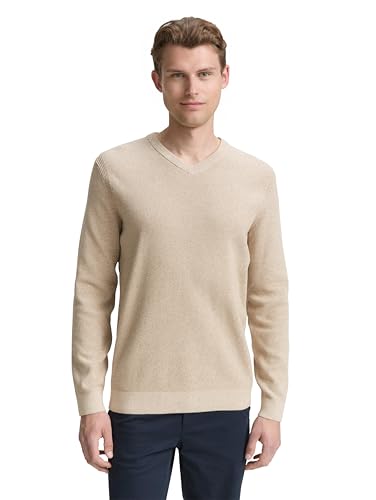 TOM TAILOR 1047997 Suéter pulóver, 38774-Beige Offwhite... - Amazon Espagne à 10.49€