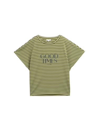 TOM TAILOR Maglietta da Donna, Green Offwhite 38582... - Amazon Italy à 10.59€
