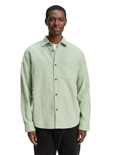TOM TAILOR 1047354 Camisa, 13632-Fresh Mint Green, S Hombres - Nouvelle promo Amazon à 28.69€