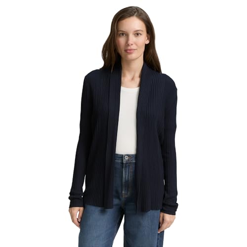 TOM TAILOR 1047688 Cárdigan con Cuello Chal, 11019-Lunar... - Vente Flash Amazon -74%