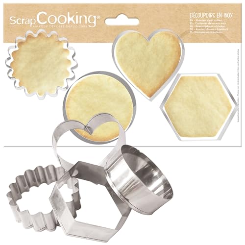 ScrapCooking - 4 Cookie Cutters - Cutters Round, Fluted... - High-Tech & Électronique Amazon Royaume-Uni à 5.82€