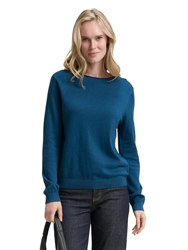 TOM TAILOR Maglione da Donna, 13183 - Petrolio Scuro, XXS - Animalerie Amazon Italie à 15.84€