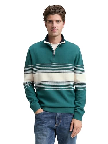 TOM TAILOR 1048020 Suéter pulóver, 38682-Green White Navy... - Amazon Espagne à 13.38€