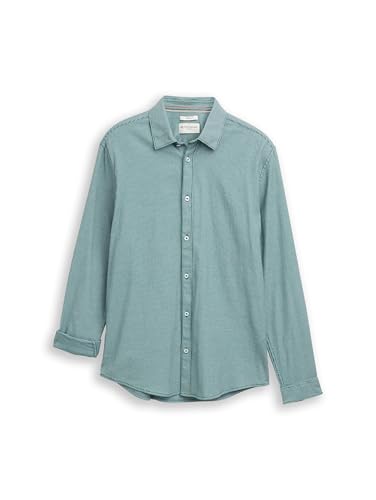 TOM TAILOR Camisa para Hombre, 38509 - Green Squared... - Amazon Espagne à 11.53€