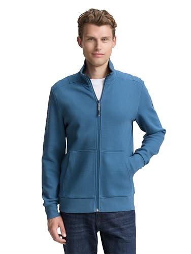 TOM TAILOR Felpa da Uomo, 38224 - Real Teal Blue, S - Mode & Vêtements en promo à 24.24€