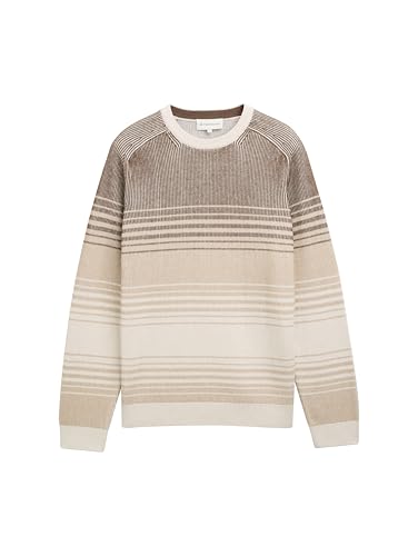 TOM TAILOR 1048030 Suéter pulóver, 38686-Brown Beige... - Amazon Espagne à 16.87€