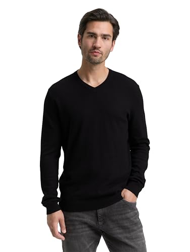 TOM TAILOR 1048016 Suéter pulóver, 29999-Black, 3XL para... - Bon plan à 15.45€