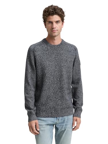 TOM TAILOR Maglione da Uomo, 38486 – Navy Multicolor... - Amazon Italy à 11.39€