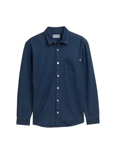 TOM TAILOR 1047334 Camisa, 10120-Used Dark Stone Blue... - Amazon Espagne à 10.82€