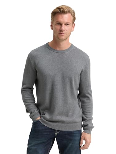 TOM TAILOR 1048015 Suéter pulóver, 38679-Classic Dark Grey... - Amazon Espagne à 18.56€