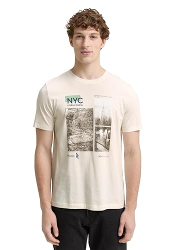 TOM TAILOR Denim Maglietta da Uomo, 10348 - Gardenia White... - Jardin & Extérieur Amazon Italie à 6.51€
