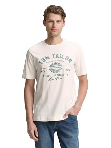 TOM TAILOR Maglietta da Uomo, 10348 - Gardenia White, XS - Jardin & Extérieur Amazon Italie à 7.42€