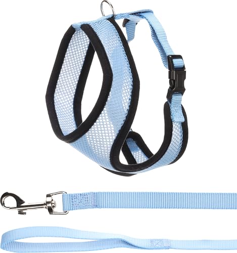 Flamingo Harms Cat Harness with Leash – Blue – Size A:... - Pet Supplies Amazon UK à 3.97€
