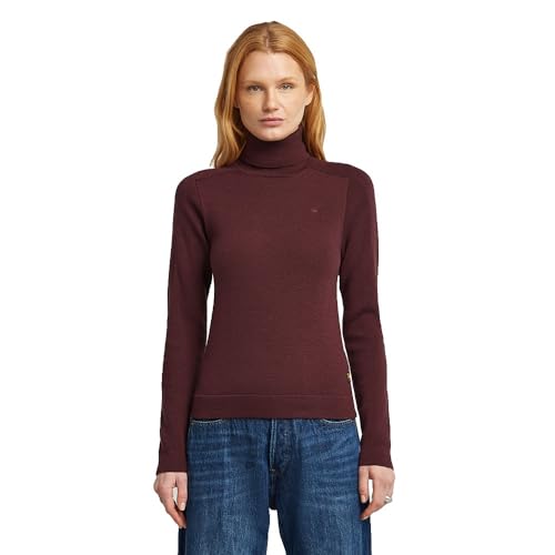 G-STAR 8719965012981 Core Turtle Slim Knit Wmn, Rosso... - Amazon Italie à 55.22€