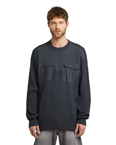 G-STAR 8719965012981 Tessuto Misto R Knit, Blu (India Ink... - Amazon Italie à 25.17€