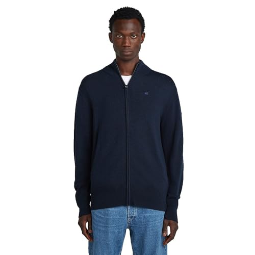 G-STAR Premium Core Full Zip Knit Felpa, Blu (Salute... - Amazon Italie à 27.49€