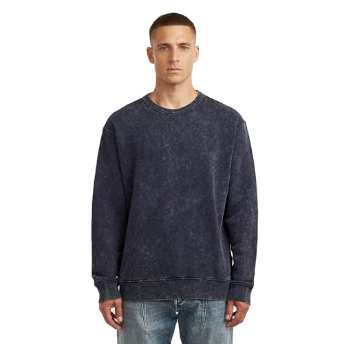 G-STAR Washed R SW Felpa, Blu (Salute Smokey GD... - Garden & Outdoor Amazon Italy à 29.39€