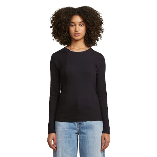 G-STAR A Line Slim Rib r t LS wmn, Negro Dk Black... - Amazon Espagne à 14.66€