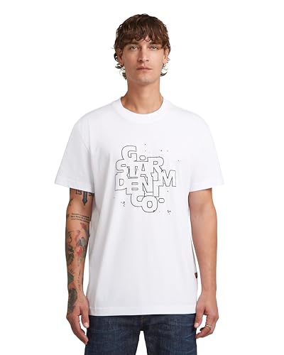 G-STAR 8719965012981 Impression HD R T, Blanc (White... en promo à 18,92€ (-51%) sur Amazon FR