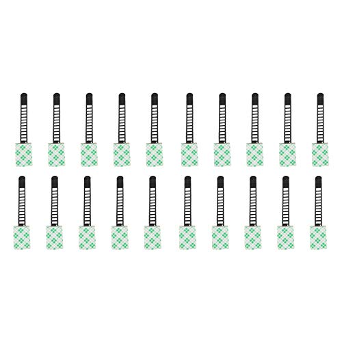 Swiixxer 20Pcs Noir Collant Attaches de Réglables Pinces... - Fournitures Bureau en promo à 2.77€