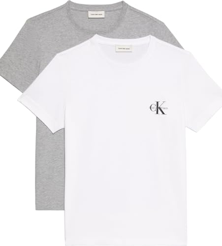 Calvin Klein Camisetas de manga corta Pack de 2 Mujer Logo... - Amazon Espagne à 26.78€