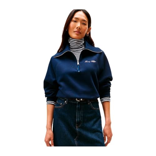 Tommy Hilfiger Donna Felpa con Cerniera Classic Script... - Deal du jour à 40.00€