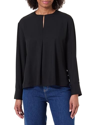 Tommy Hilfiger Donna Blusa Relaxed con Spacco, Nero... - Amazon Italy à 13.04€