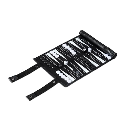 Relaxdays Set Complet pour Jouer au Backgammon, à Enrouler... - Jouets & Jeux Amazon France à 12.86€