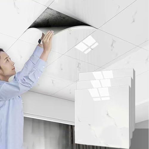 Ceiling Tiles Panels Coving Plastic Ceiling Tiles 300 X 300... - Maison & Cuisine Amazon Royaume-Uni à 15.04€