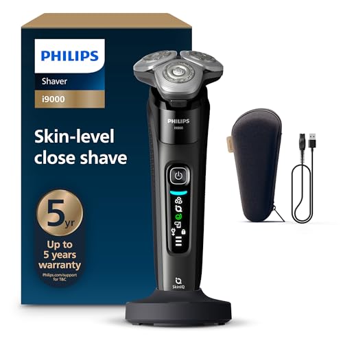 Philips Shaver i9000, Wet & Dry Electric Shaver, Ink Black... - Bricolage & Outils Amazon Royaume-Uni à 159.96€