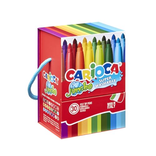 CARIOCA Jumbo Colors pour enfants - Marqueurs à encre super... - Jouets & Jeux en promo à 8.90€