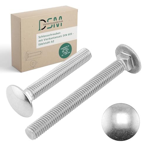 DSM – Tornillos de cierre M6 x 40 mm según DIN 603 – acero... - Bricolage & Outils Amazon Espagne à 4.99€
