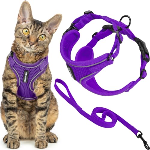 Voyager Escape Proof Cat Harness and Leash Set with... - Animalerie en promo à 9.32€