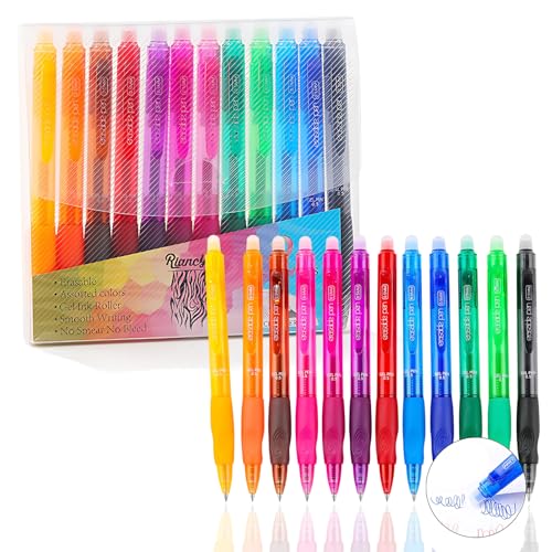 QttvbTna Juego de bolígrafos de gel con goma de borrar, 12... - High-Tech & Électronique en promo à 5.40€